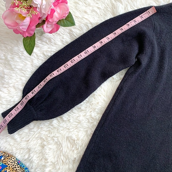 NEW J Crew Black Turtleneck Sweater Dress Supersoft Merino Alpaca NWT - Picture 15 of 16